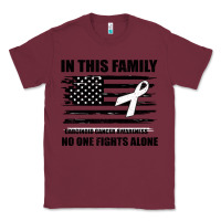 Burgundy No One Fights Alone Pancreatic Cancer Awareness Classic Tee - Bettercallsaul