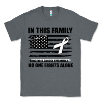 Charcoal Heather No One Fights Alone Pancreatic Cancer Awareness Classic Tee - Bettercallsaul