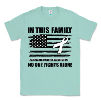 Seafoam No One Fights Alone Pancreatic Cancer Awareness Classic Tee - Bettercallsaul