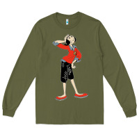 Army Green olive oyl art Long Sleeve Tee - tuanDangUi
