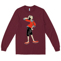 Burgundy olive oyl art Long Sleeve Tee - tuanDangUi