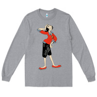 Heather Grey olive oyl art Long Sleeve Tee - tuanDangUi
