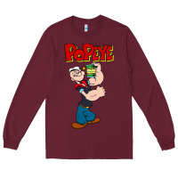 Burgundy popeye Long Sleeve Tee - tuanDangUi