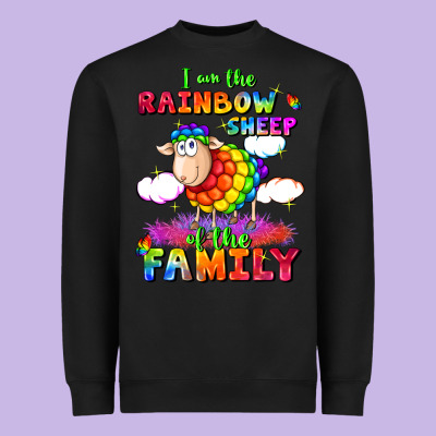 I Am The Rainbow Sheep Of The Family Heavyweight Sweatshirt Designed By Fadigitalartstudio