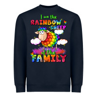 Navy I am the rainbow sheep of the family Heavyweight Sweatshirt - FaDigitalArtStudio