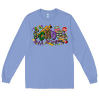 Colony Blue school bus driver mardi gras Long Sleeve Tee - CowGirlArtShop