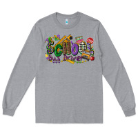Heather Grey school bus driver mardi gras Long Sleeve Tee - CowGirlArtShop