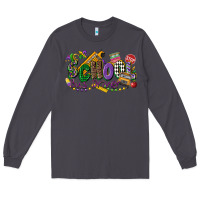 Smoke school bus driver mardi gras Long Sleeve Tee - CowGirlArtShop