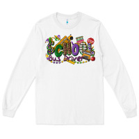 White school bus driver mardi gras Long Sleeve Tee - CowGirlArtShop