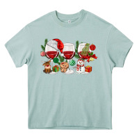 Arona Christmas Wine Glasses Heavy Core Tee - MaliasSmallBusiness