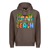 Coffee life is better at the beach Premium Hoodie - RanaPortraitStore