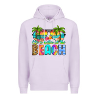 Lilac life is better at the beach Premium Hoodie - RanaPortraitStore