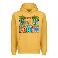 Mustard life is better at the beach Premium Hoodie - RanaPortraitStore