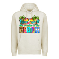 Oatmeal Heather life is better at the beach Premium Hoodie - RanaPortraitStore