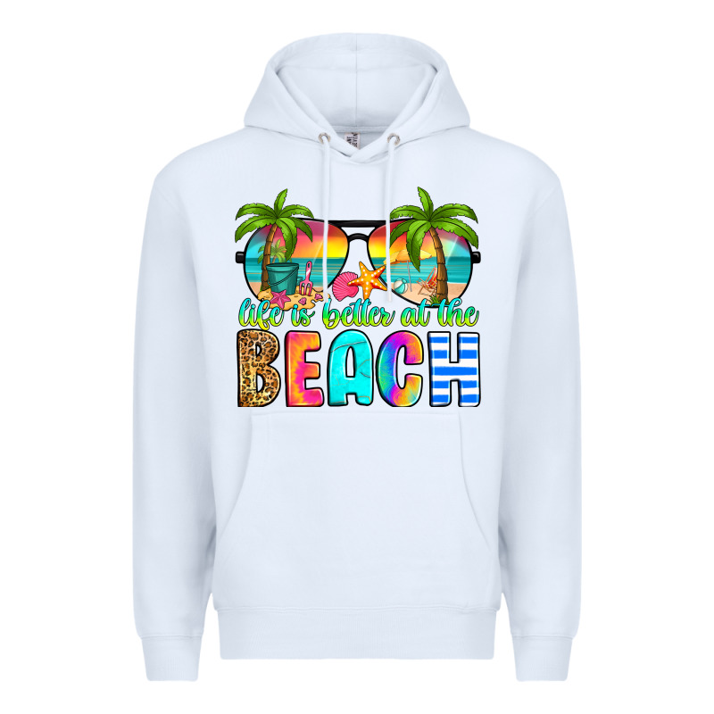 Life Is Better At The Beach Premium Hoodie by RanaPortraitStore | Teevron