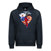 Navy patriotic nurse love Urban Hoodie - BarkalooDesign