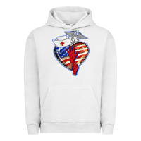 Pigment Lunar Rock patriotic nurse love Urban Hoodie - BarkalooDesign