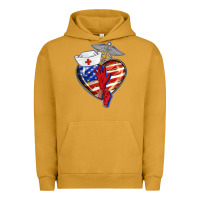 Pigment Peanut Butter patriotic nurse love Urban Hoodie - BarkalooDesign
