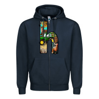 Navy farm life alphabet lowercase letters h Zipper Hoodie - BundleAndBundleShop