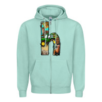 Seafoam farm life alphabet lowercase letters h Zipper Hoodie - BundleAndBundleShop