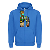 True Royal farm life alphabet lowercase letters h Zipper Hoodie - BundleAndBundleShop