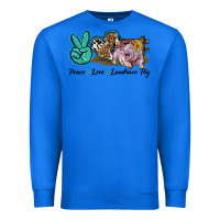 True Royal Peace Love Landrace Pig Premium Sweatshirt - LillyAllenDesigns