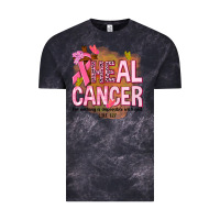 Cloud Black heal cancer for nothing is impossible with god Vintage Tee - NancyCooperArtShop