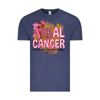 Vintage Denim heal cancer for nothing is impossible with god Vintage Tee - NancyCooperArtShop
