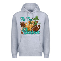 Heather Grey tis the season Premium Hoodie - BundleAndBundleShop
