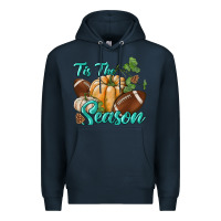 Navy tis the season Premium Hoodie - BundleAndBundleShop