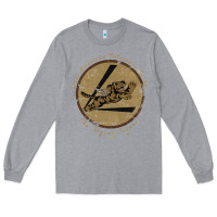 Heather Grey flying tigers squadron wwii leather patch design Long Sleeve Tee - tuanDangUi