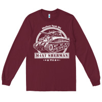 Burgundy m4a1 sherman tank Long Sleeve Tee - tuanDangUi