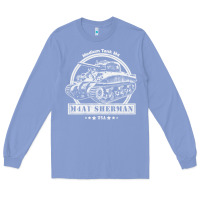 Colony Blue m4a1 sherman tank Long Sleeve Tee - tuanDangUi
