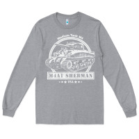 Heather Grey m4a1 sherman tank Long Sleeve Tee - tuanDangUi
