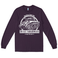 Plum m4a1 sherman tank Long Sleeve Tee - tuanDangUi