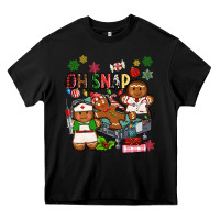 Black oh snap christmas Heavy Core Tee - MaliasSmallBusiness