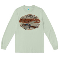 Matcha cessna 182 skylane since 1956 retro vintage airplane design Long Sleeve Tee - tuanDangUi