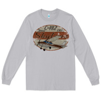 Moon Dust cessna 182 skylane since 1956 retro vintage airplane design Long Sleeve Tee - tuanDangUi