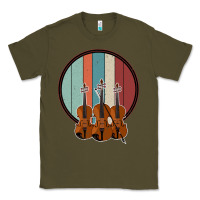 Army Green Violin Vintage Classic Tee - Bettercallsaul