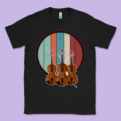 Violin Vintage Classic Tee Designed By Bettercallsaul