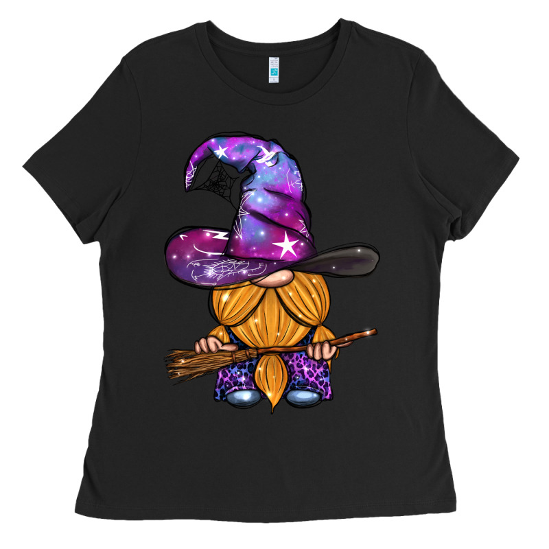 Witch Gnome With Broom Ladies Tee by BundleAndBundleShop | Teevron