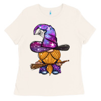 Bone witch gnome with broom Ladies Tee - BundleAndBundleShop