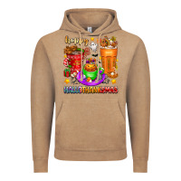 Vintage Coffee Happy Hallothanksmas coffee cups Vintage Hoodie - texasbilliewilder