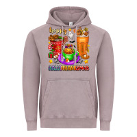 Vintage Zinc Happy Hallothanksmas coffee cups Vintage Hoodie - texasbilliewilder