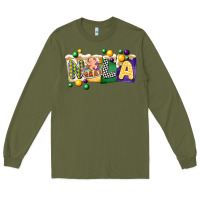 Army Green nola cake mardi gras Long Sleeve Tee - CowGirlArtShop