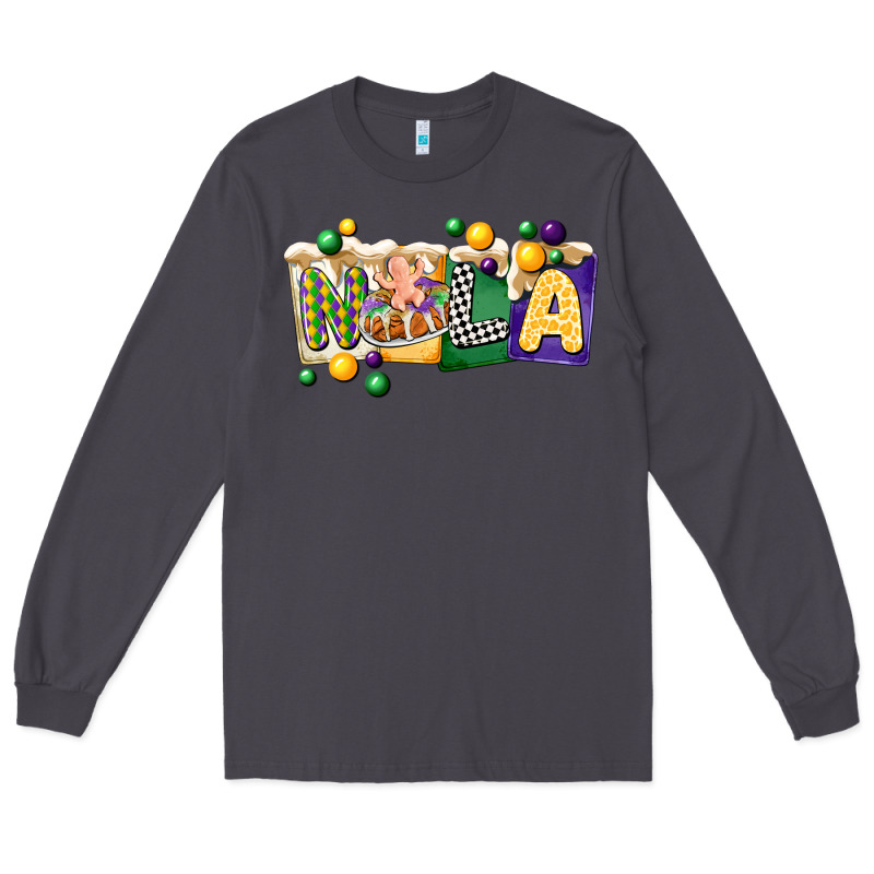 Nola Cake Mardi Gras Long Sleeve Tee by CowGirlArtShop | Teevron