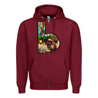 Burgundy farm life alphabet lowercase letters b Zipper Hoodie - BundleAndBundleShop