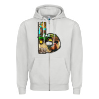 Dove Grey farm life alphabet lowercase letters b Zipper Hoodie - BundleAndBundleShop