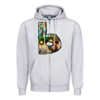 Heather Grey farm life alphabet lowercase letters b Zipper Hoodie - BundleAndBundleShop