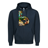 Navy farm life alphabet lowercase letters b Zipper Hoodie - BundleAndBundleShop